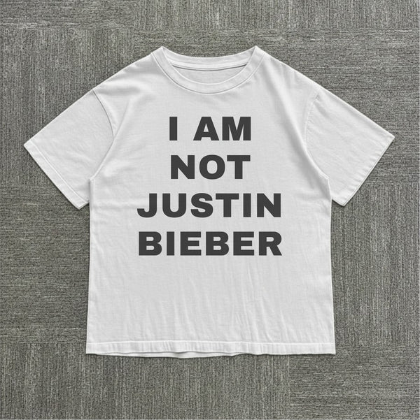 I am Not Justin Bieber Tee
