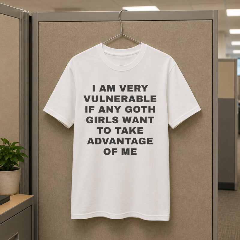 I am Very Vulnerable Tee — mockup 3