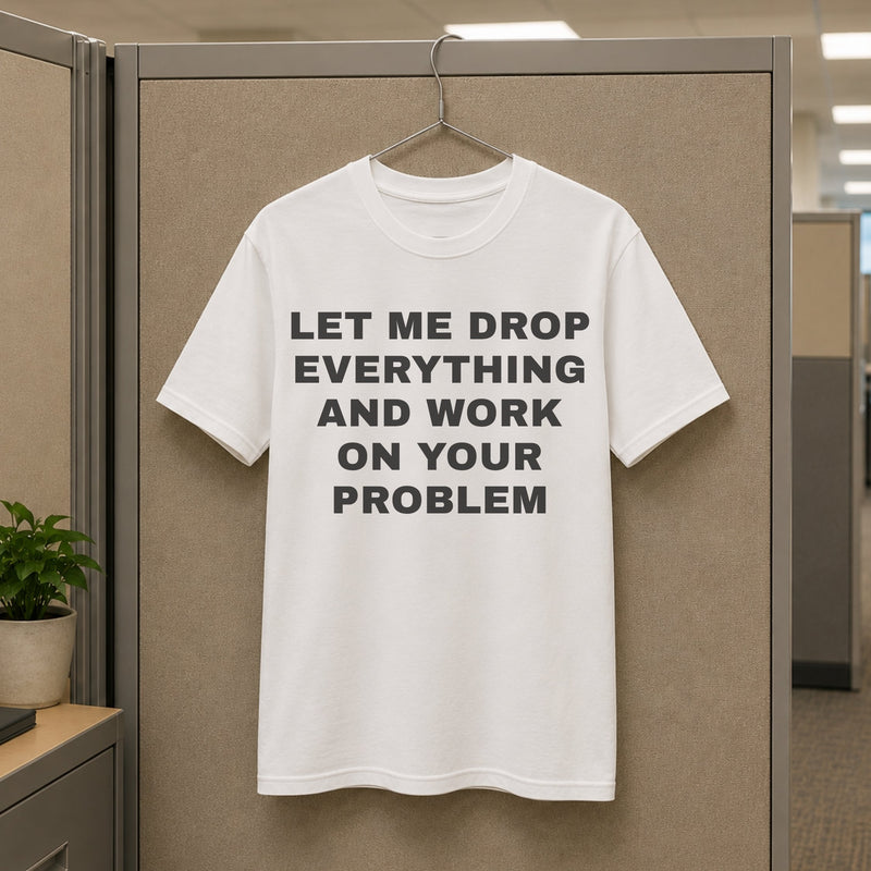 Let me Drop Everything Tee — mockup 3