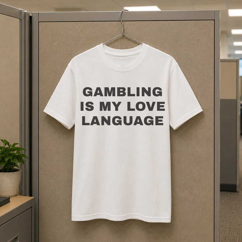 Gambling is my Love Language Tee — mockup 3