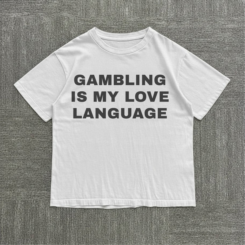 Gambling is my Love Language Tee — mockup 1